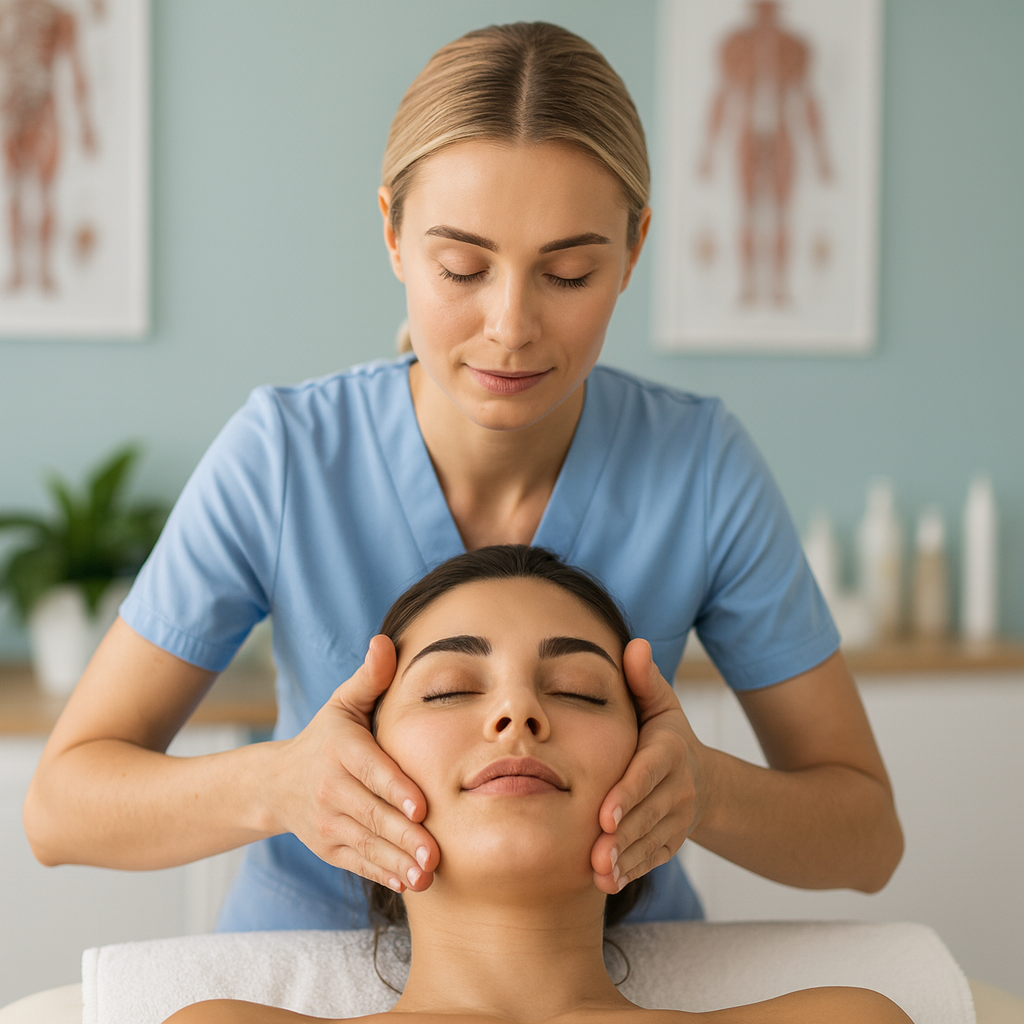 Masaż twarzy i dekoltu